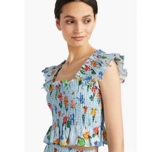 Hill House Crop Tank - L - Space Blue